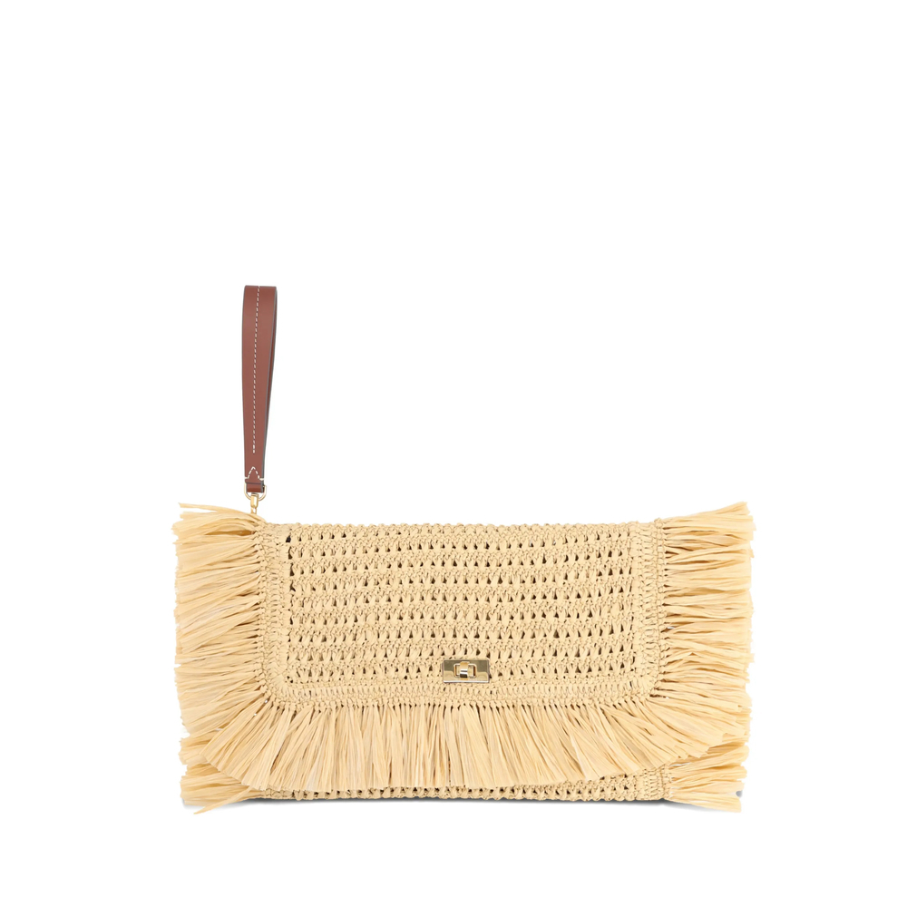 [Anya Hindmarch] Clutch bag FW26 203685 SS260047 NATUR
