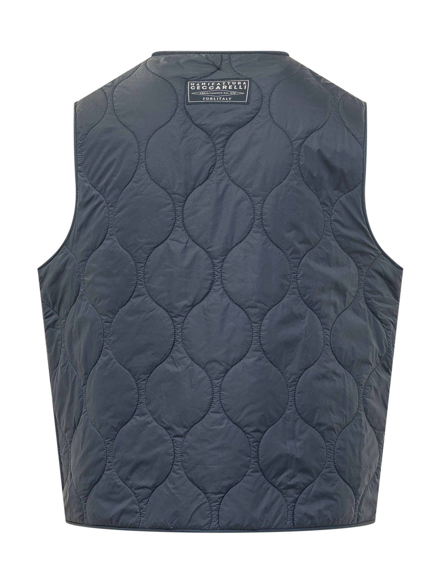 [Manifattura Ceccarelli] Down Vest SS26 6920CA NAVY ORANGE