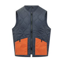 [Manifattura Ceccarelli] Down Vest SS26 6920CA NAVY ORANGE