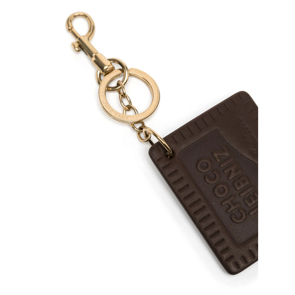 [Anya Hindmarch] Keyring FW26 198189 SS250052 CHOCO