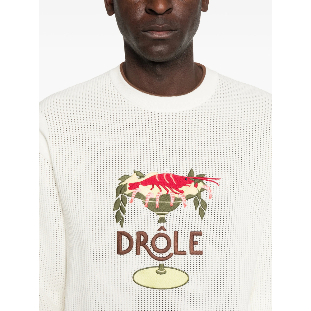 [DROLE DE MONSIEUR] Sweatshirt SS26 J-PO198 CO207 OFFWH