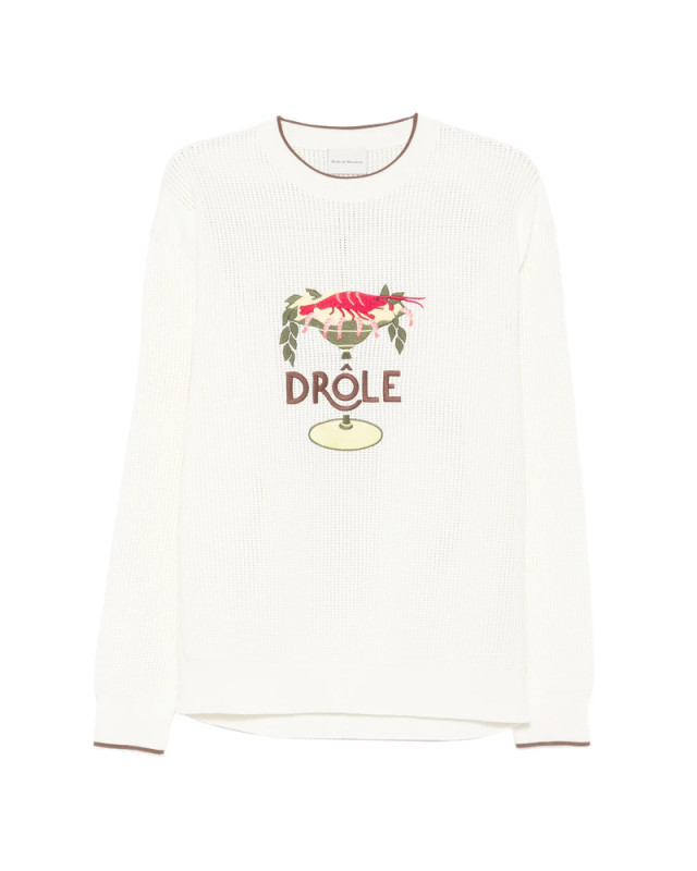 [DROLE DE MONSIEUR] Sweatshirt SS26 J-PO198 CO207 OFFWH