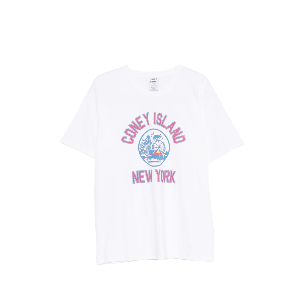 [WILD DONKEY] T-shirts Short Sleeve SS26 WDCO 155 WHITE