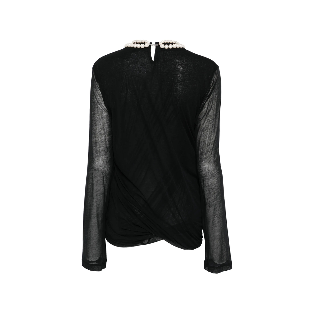 [Junya Watanabe] T-shirts Long Sleeve SS26 JQ-T008  BLACK