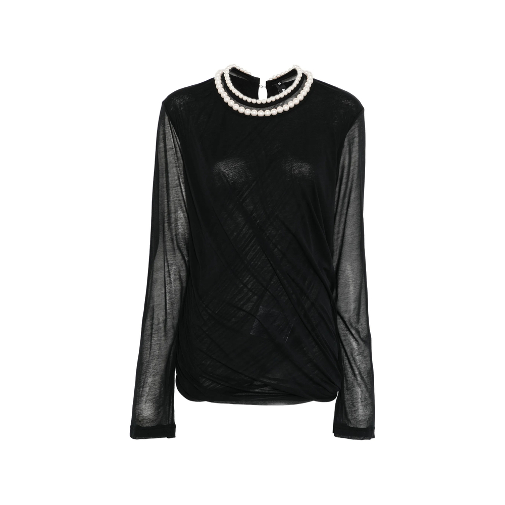 [Junya Watanabe] T-shirts Long Sleeve SS26 JQ-T008  BLACK