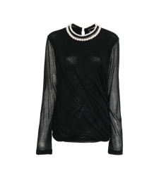 [Junya Watanabe] T-shirts Long Sleeve SS26 JQ-T008  BLACK
