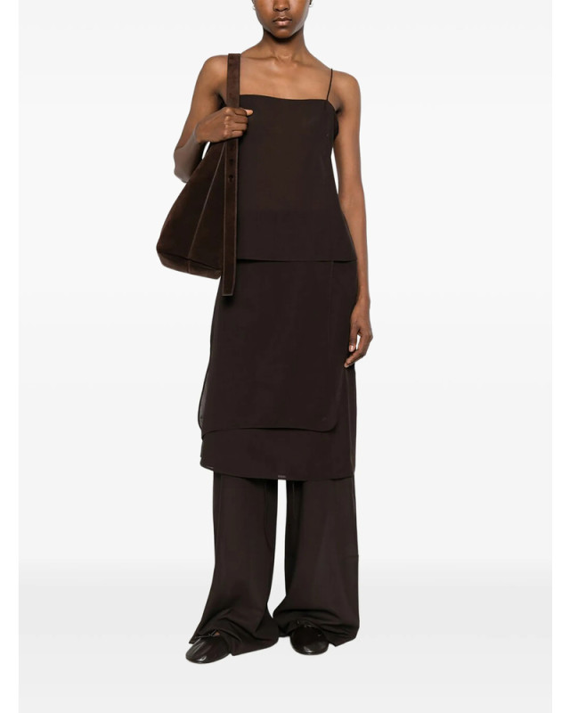 [Viktoria Chan] Sleeveless dress SS26 SS26018BR  BROWN