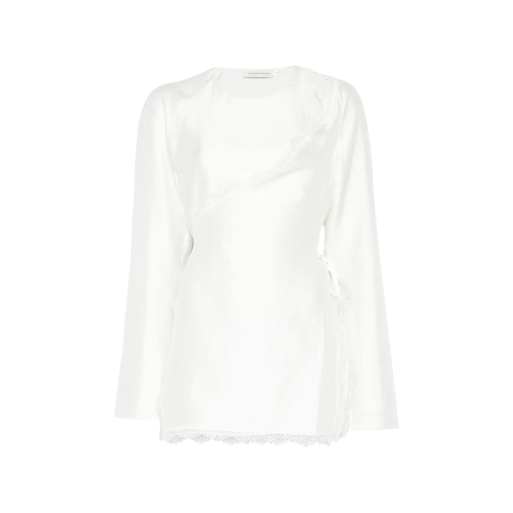 [Viktoria Chan] Blouse SS26 SS26102WH  WHITE