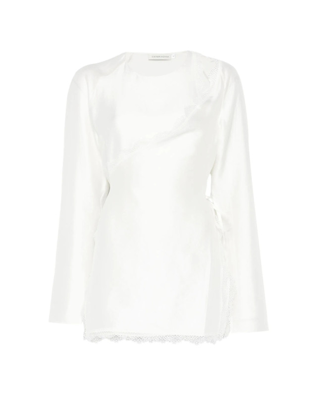 [Viktoria Chan] Blouse SS26 SS26102WH  WHITE