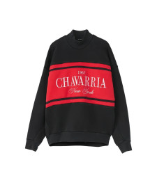 [Willy Chavarria] Sweatshirt SS26 WCJSY0191-001  BLACK