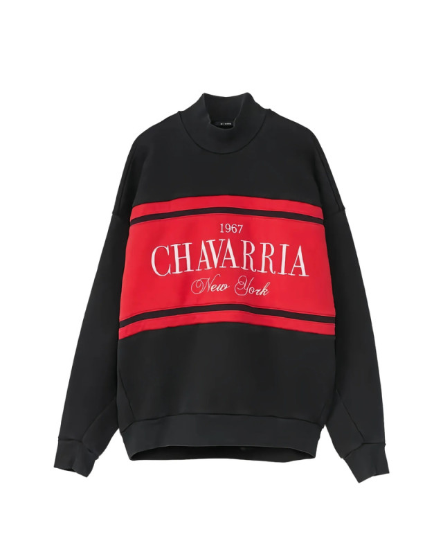 [Willy Chavarria] Sweatshirt SS26 WCJSY0191-001  BLACK