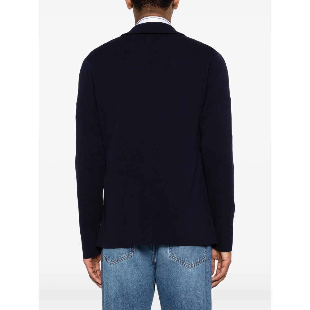 [ROBERTO COLLINA] Cardigan SS26 261MYA09011  NAVY
