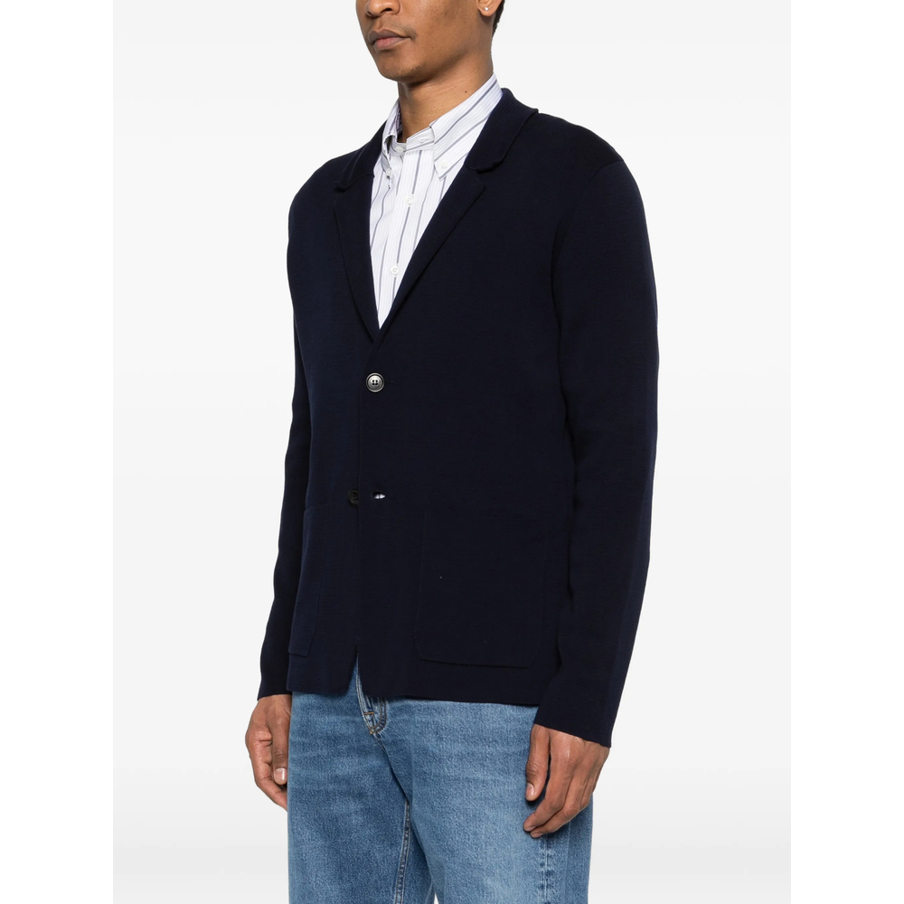 [ROBERTO COLLINA] Cardigan SS26 261MYA09011  NAVY