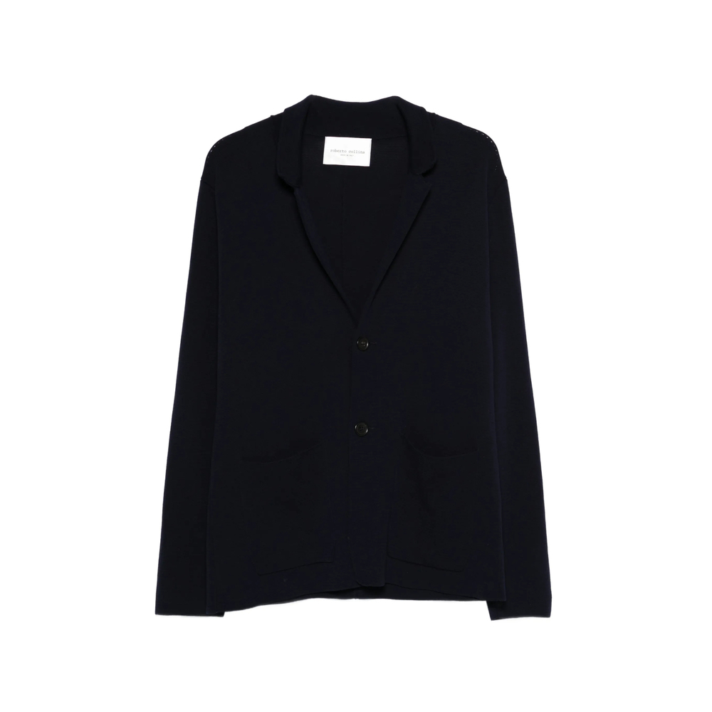 [ROBERTO COLLINA] Cardigan SS26 261MYA09011  NAVY