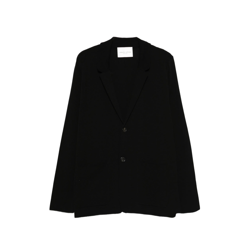 [ROBERTO COLLINA] Cardigan SS26 261MYA09011  NERO