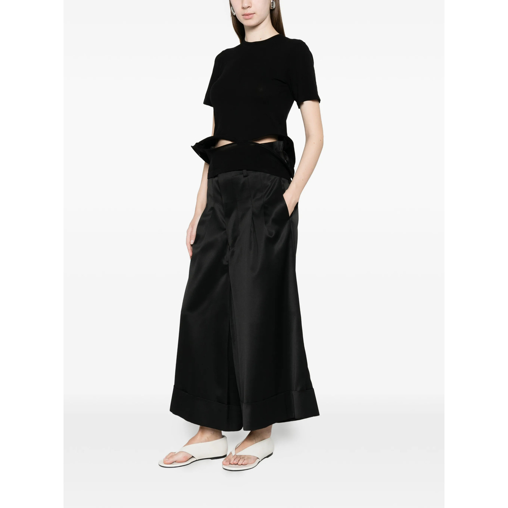 [Junya Watanabe] T-shirts Short Sleeve SS26 JQ-T040  BLACK