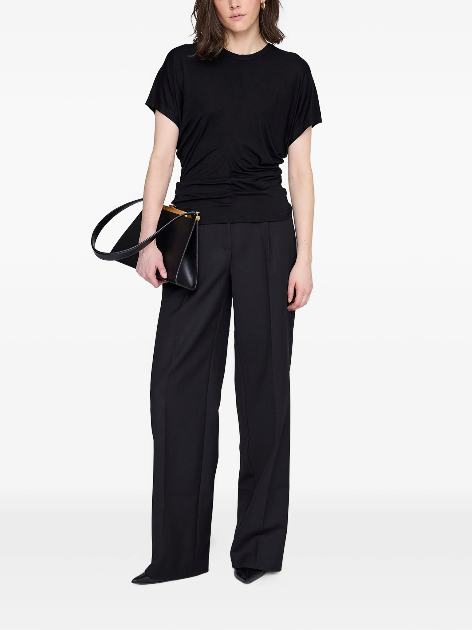 [Anine Bing] T-shirts Short Sleeve SS26 A0812002BLK26