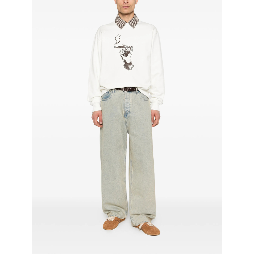 [DROLE DE MONSIEUR] Sweatshirt SS26 K-SW204 CO127 OFFWH