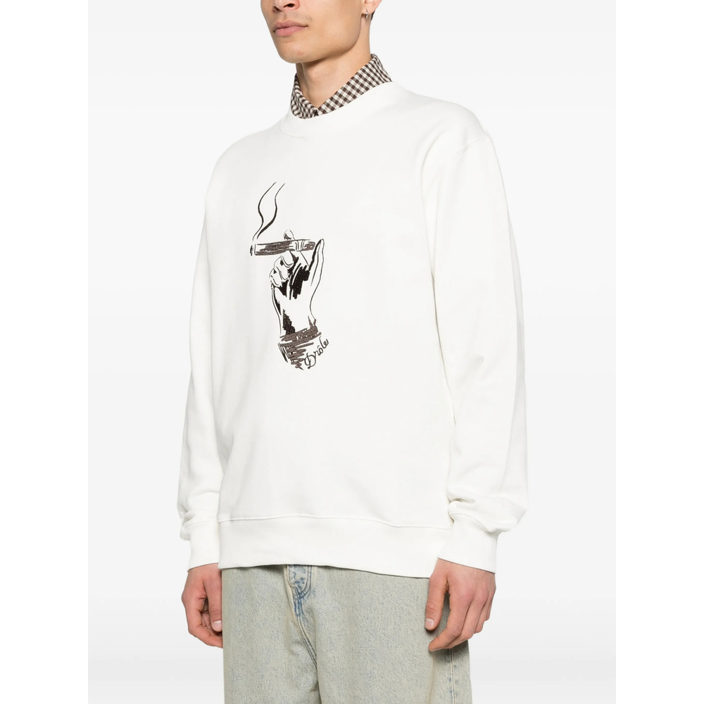 [DROLE DE MONSIEUR] Sweatshirt SS26 K-SW204 CO127 OFFWH