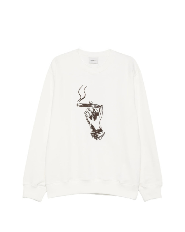 [DROLE DE MONSIEUR] Sweatshirt SS26 K-SW204 CO127 OFFWH
