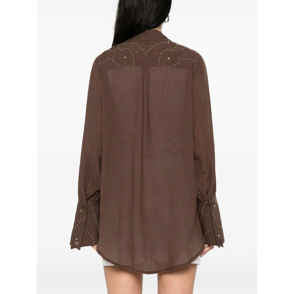 [Venuja] Shirts Long Sleeve SS26 ST008A  CAFE