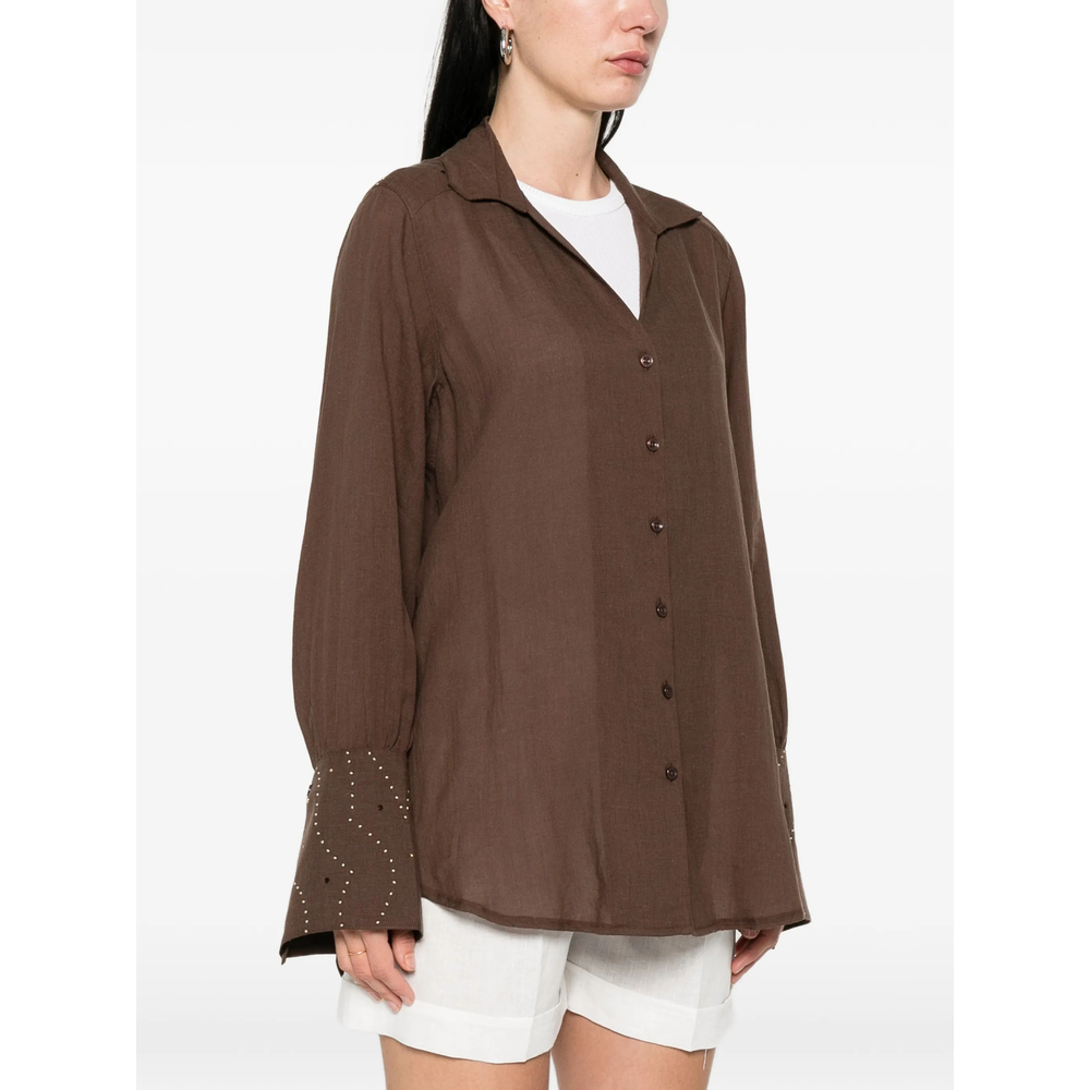 [Venuja] Shirts Long Sleeve SS26 ST008A  CAFE