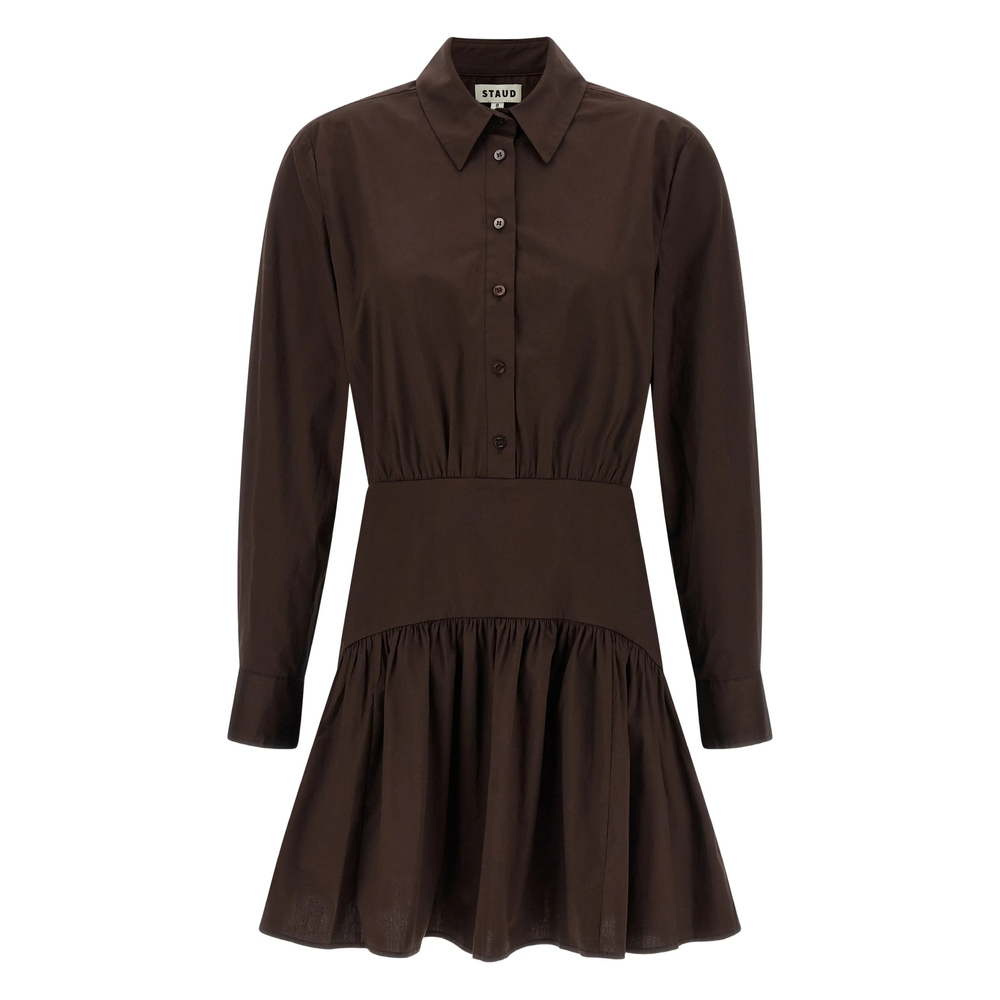 [Staud] Long sleeve dress SS26 R25S2112PO  EART