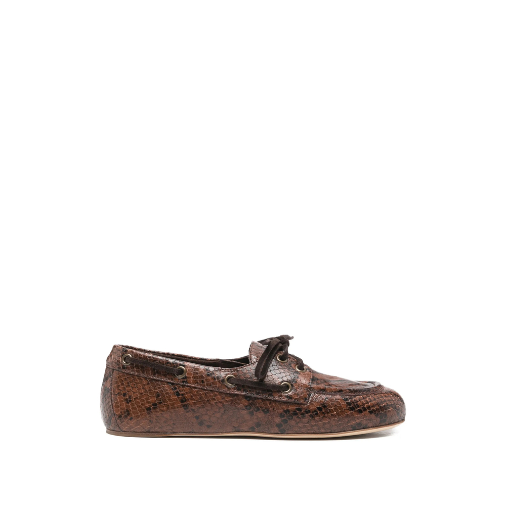 [3juin] Loafer SS26 ALEX 005 SNAKE EBONY