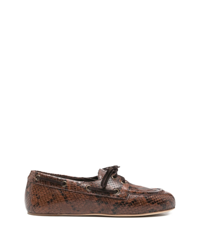 [3juin] Loafer SS26 ALEX 005 SNAKE EBONY