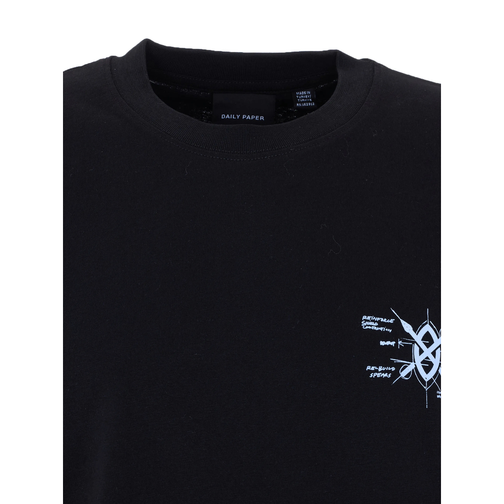 [Daily Paper] T-shirts Short Sleeve SS26 2610010 SHIELD EVO BLACK