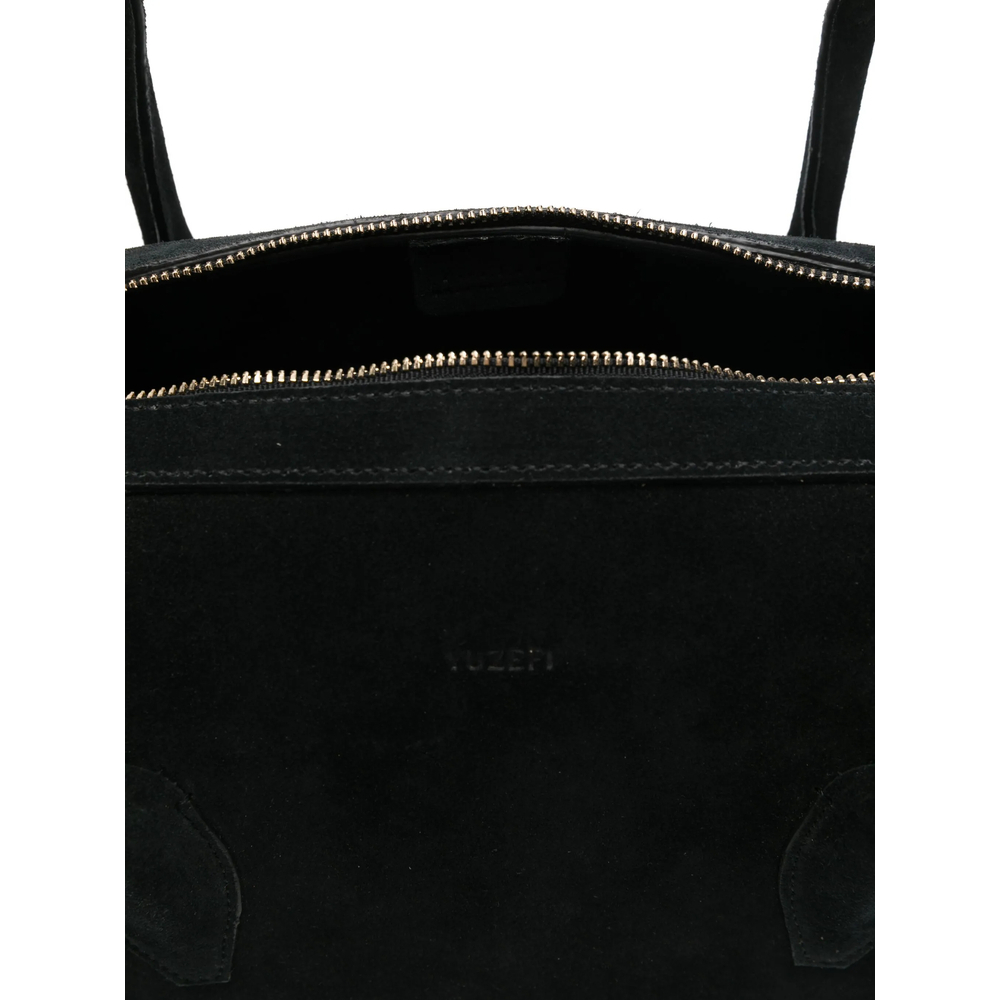 [YUZEFI] Tote bag SS26 BRIOCHE DUFFLE SUEDE BLACK
