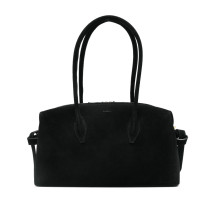 [YUZEFI] Tote bag SS26 BRIOCHE DUFFLE SUEDE BLACK
