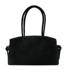 [YUZEFI] Tote bag SS26 BRIOCHE DUFFLE SUEDE BLACK