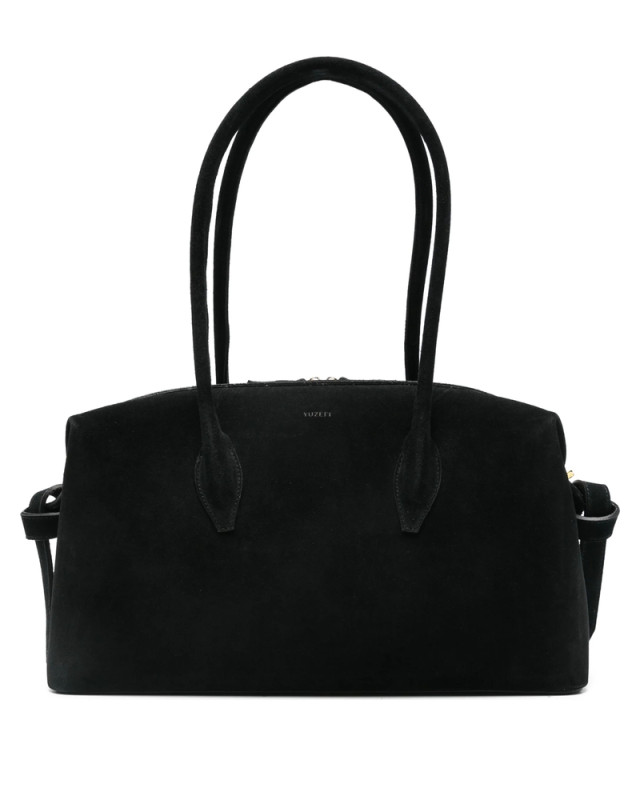 [YUZEFI] Tote bag SS26 BRIOCHE DUFFLE SUEDE BLACK