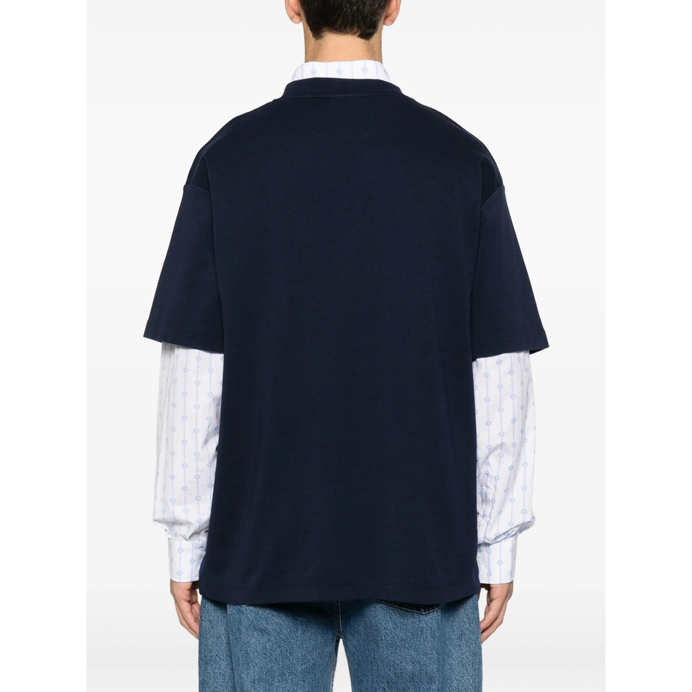 [DROLE DE MONSIEUR] T-shirts Short Sleeve SS26 J-TS291 CO002 NAVY