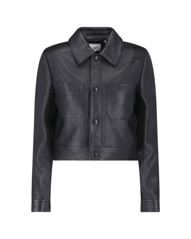 [FRAME] Leather Jacket FW26 WP26LJA017BLK