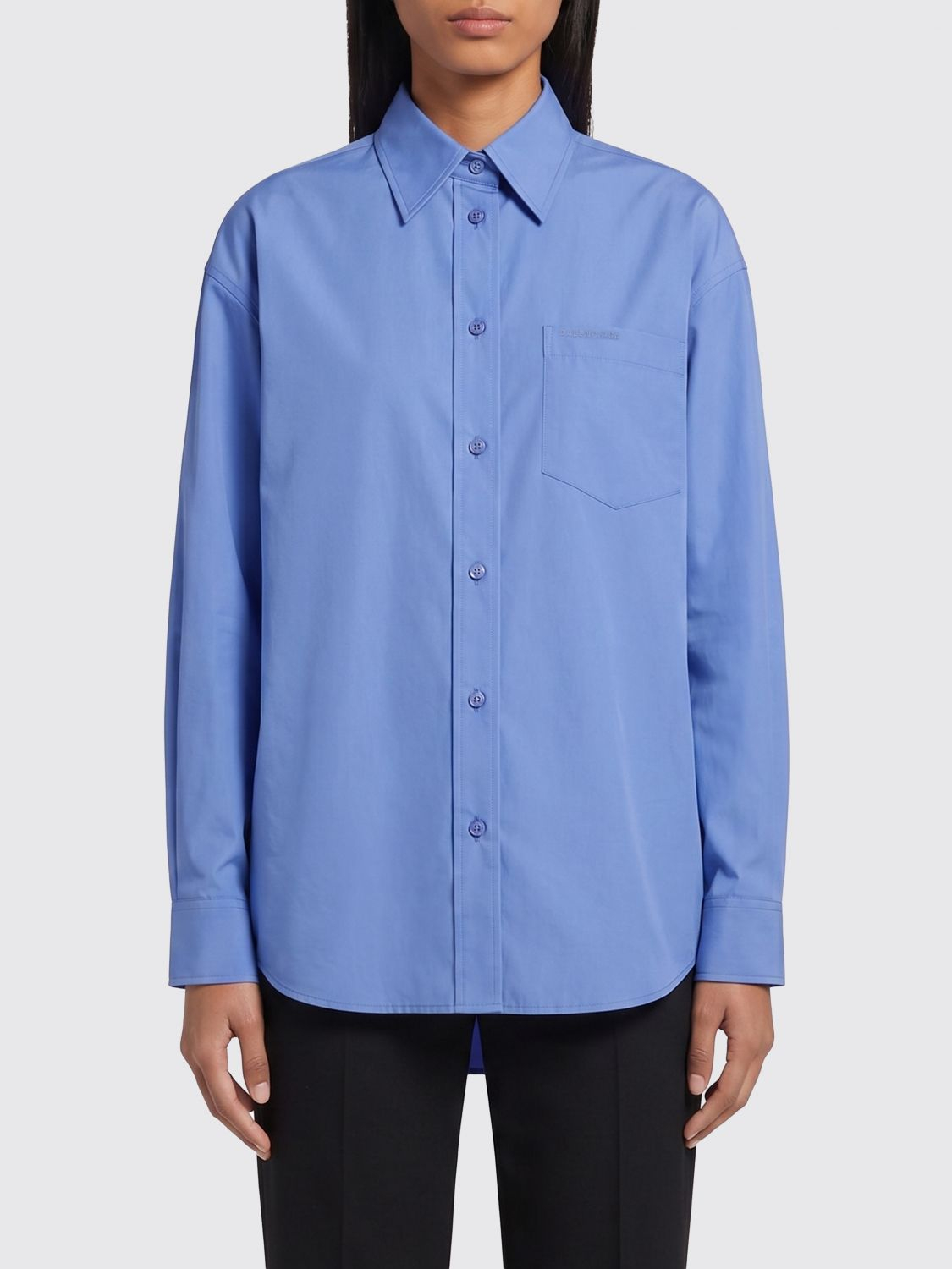 [Balenciaga] Shirts Long Sleeve SS26 872318TUM20 LIGHT BLUE