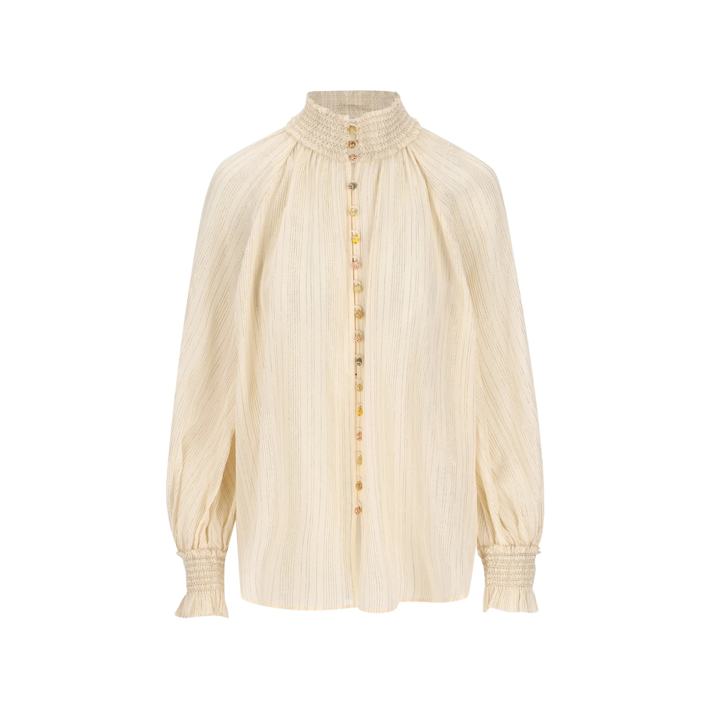 [Zimmermann] Shirts Long Sleeve FW26 9074TSS261  CREAM