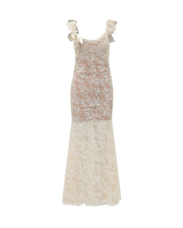 [Self-portrait] Sleeveless dress SS26 SS26259XC CREAM