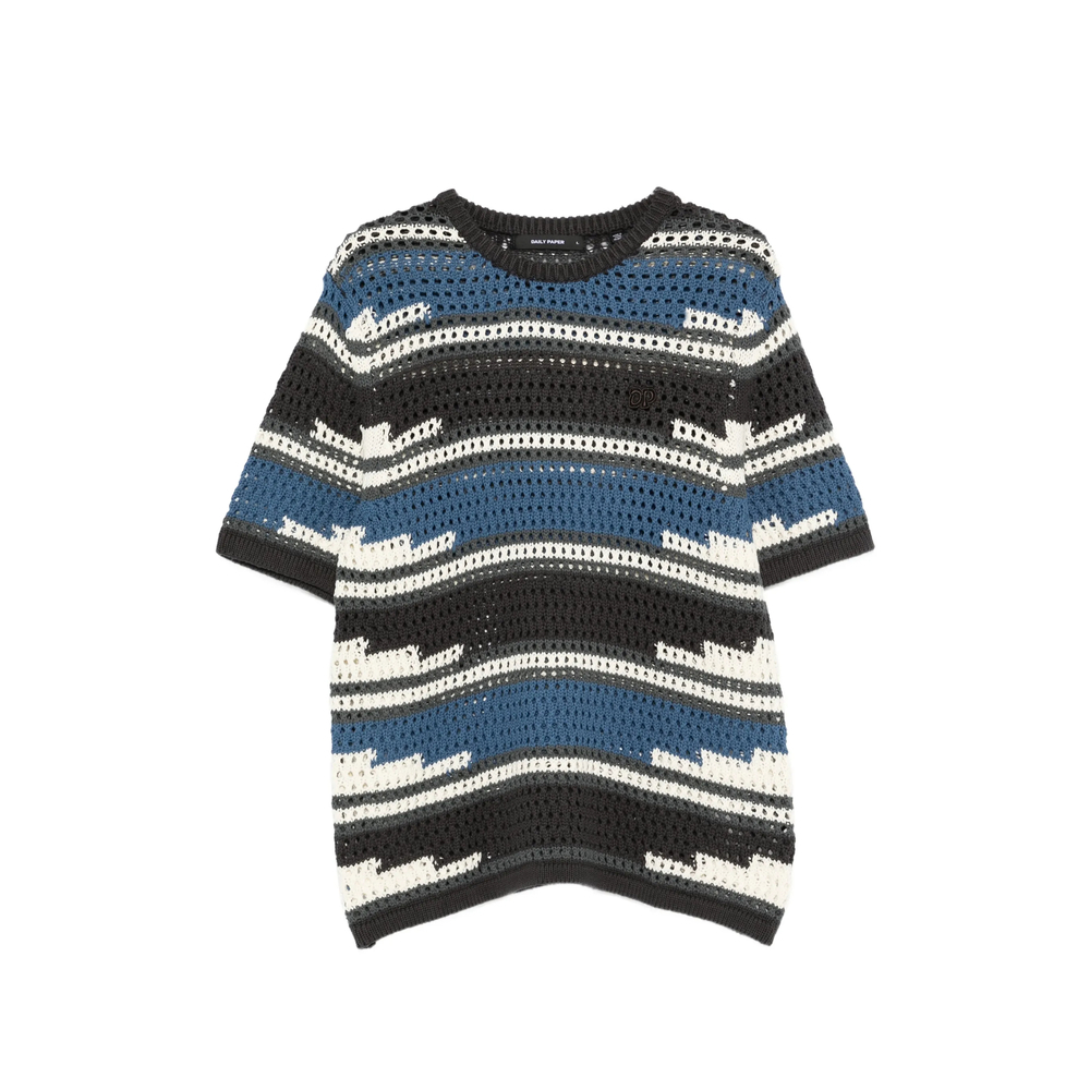[Daily Paper] T-shirts Short Sleeve SS26 2610006 KENTE STRI WGREY