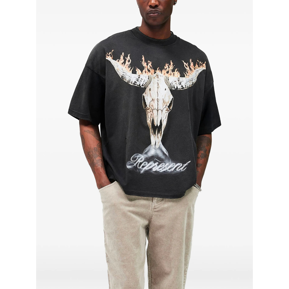 [Represent] T-shirts Short Sleeve SS26 MLM100592-04  BLACK