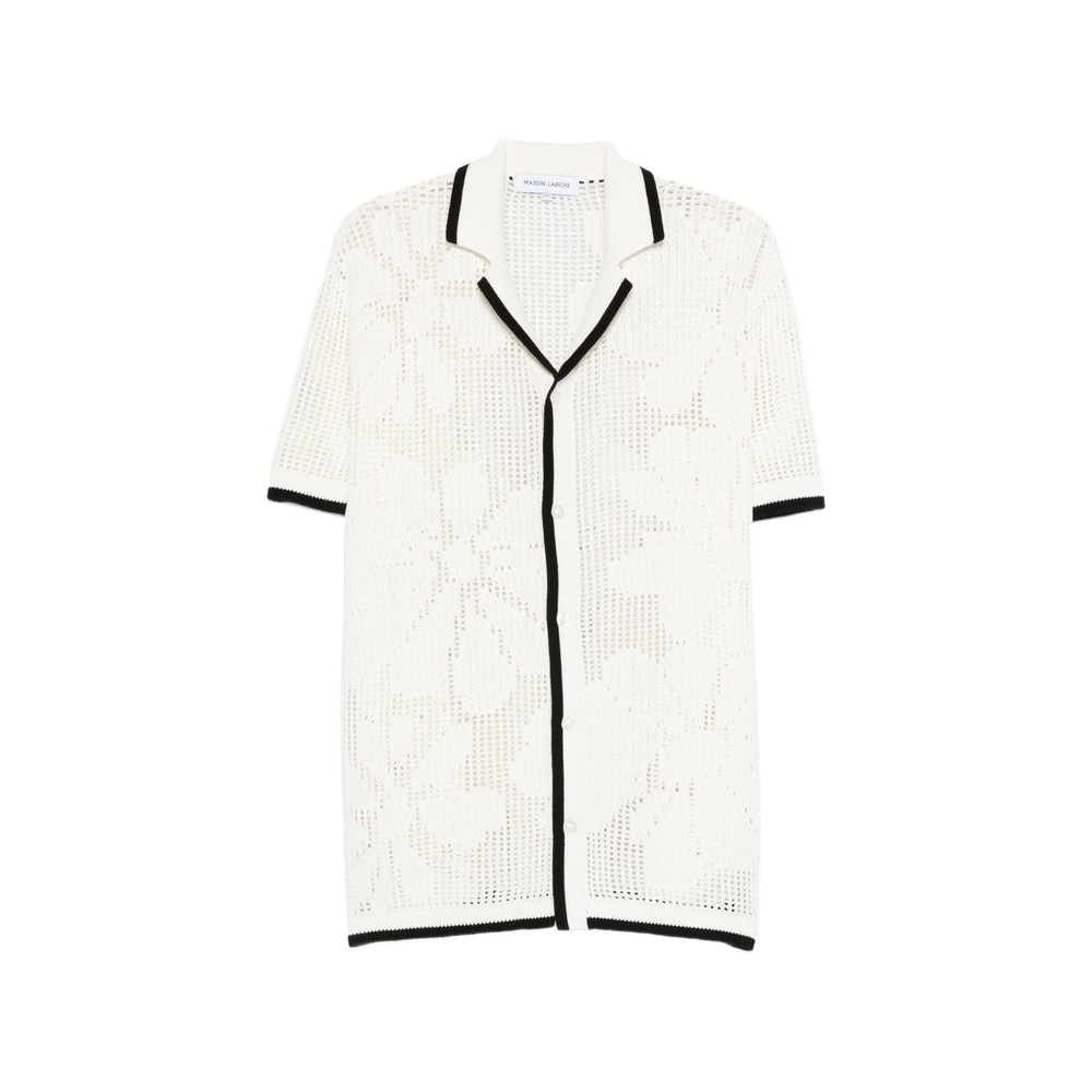[MAISON LABICHE] Shirts Short Sleeve SS26 ZMBEURETFLOWER  IVORY