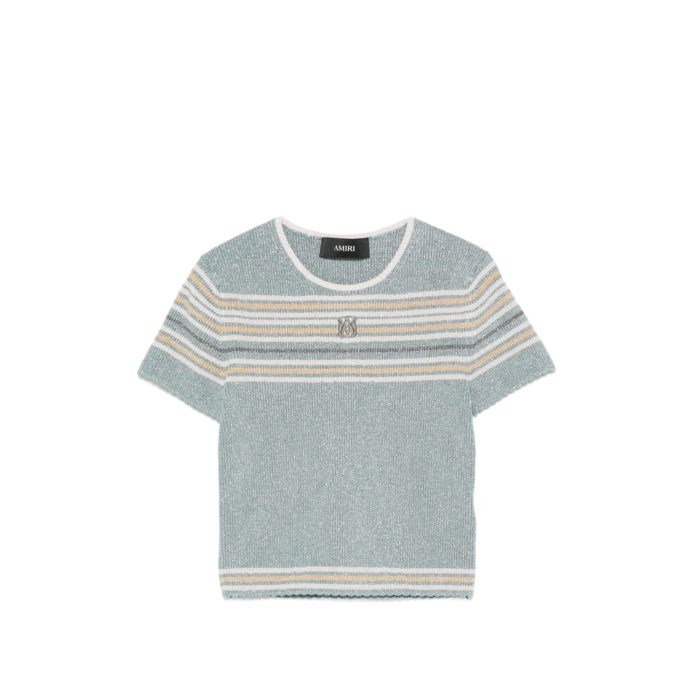 [Amiri] T-shirts Short Sleeve SS26 AWTOKN1036  STEEL