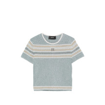 [Amiri] T-shirts Short Sleeve SS26 AWTOKN1036  STEEL