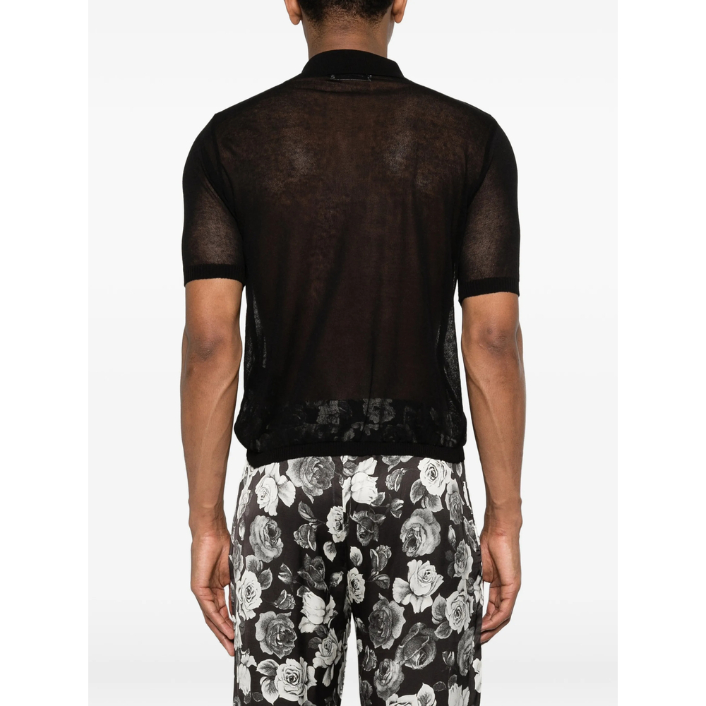 [ERNEST W. BAKER] Shirts Short Sleeve SS26 KN144B EM28 BLACK