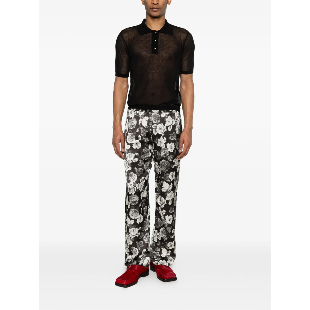 [ERNEST W. BAKER] Shirts Short Sleeve SS26 KN144B EM28 BLACK