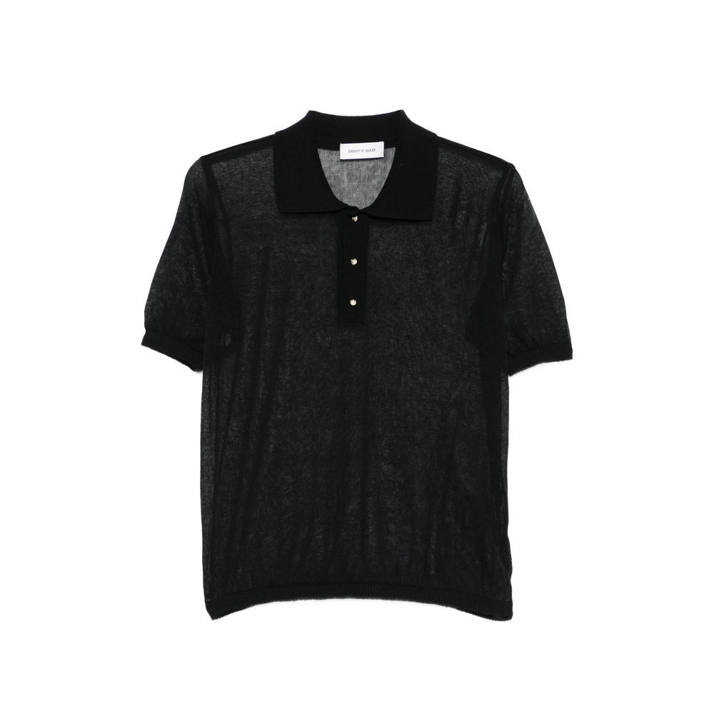 [ERNEST W. BAKER] Shirts Short Sleeve SS26 KN144B EM28 BLACK