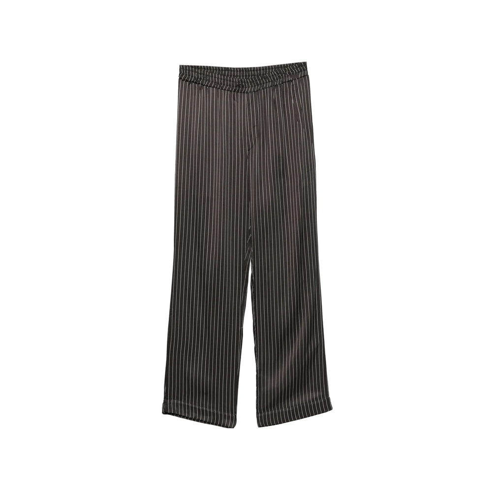 [ERNEST W. BAKER] Trousers SS26 PT36 SR02 BLKWH