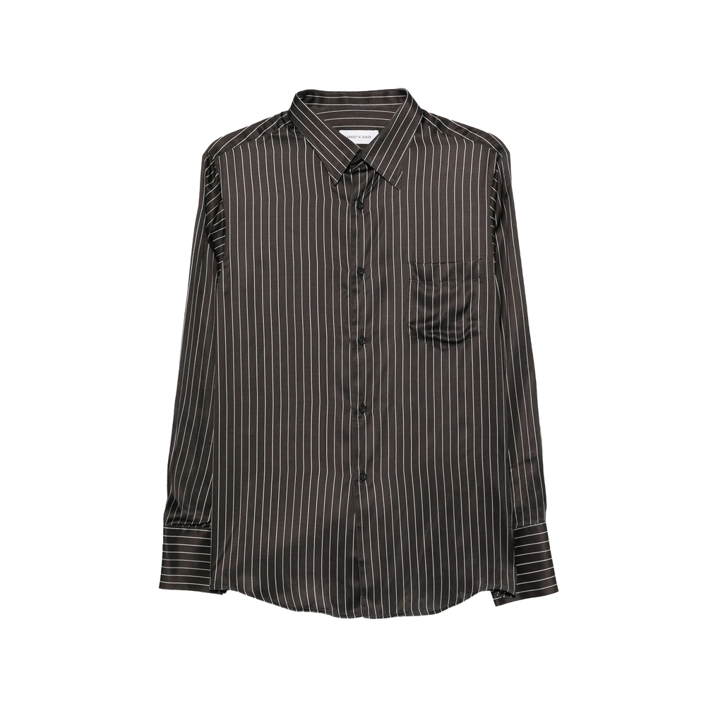 [ERNEST W. BAKER] Shirts Long Sleeve SS26 SH20 SR02 BLKWH
