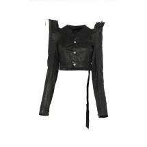 [RICK OWENS DRKSHDW] Leather Jacket SS26 DS01F4713 DBK 09